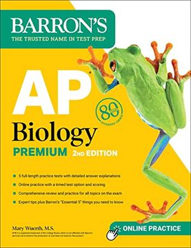portada Ap Biology Premium, 2024: 5 Practice Tests + Comprehensive Review + Online Practice (Barron'S Test Prep) (en Inglés)