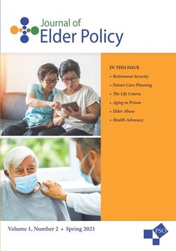 portada Journal of Elder Policy: Vol. 1, No. 2, Spring 2021 (en Inglés)