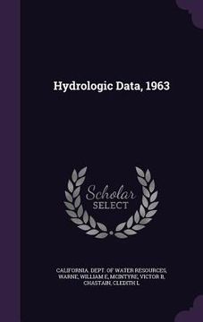 portada Hydrologic Data, 1963 (en Inglés)