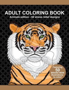 portada Adult Coloring Book: Animals Edition (en Inglés)