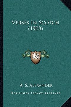 portada verses in scotch (1903) (en Inglés)