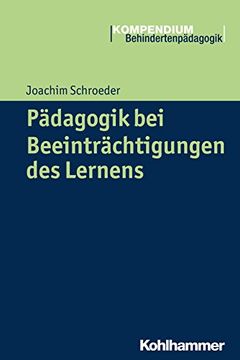 portada Padagogik Bei Beeintrachtigungen Des Lernens (en Alemán)