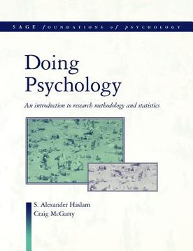 portada doing psychology: an introduction to research methodology and statistics (en Inglés)