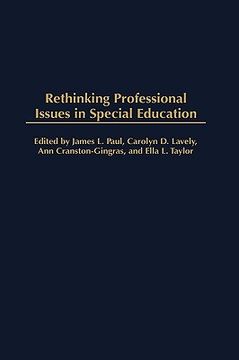 portada rethinking professional issues in special education: _ (en Inglés)