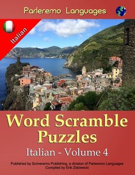 portada Parleremo Languages Word Scramble Puzzles Italian - Volume 4 (in Italian)