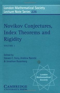 portada Novikov Conjectures, Index Theorems, and Rigidity: Volume 1 Paperback: Oberwolfach 1993: V. 1 (London Mathematical Society Lecture Note Series) (in English)