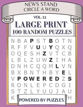 News Stand Circle a Word Vol.11: Large Print 100 Random Puzzles (en Inglés)