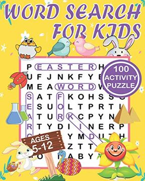 portada Word Search for Kids Ages 5-12: Word Search Book ages 5-10 & 10-12. Word Seek Book (8"x10") For Kids Activity for Children (Fun Learning Activities fo (en Inglés)