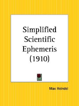 portada simplified scientific ephemeris (en Inglés)