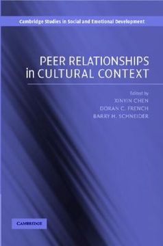 portada peer relationships in cultural context: (in English)