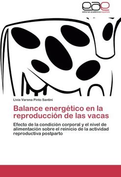 portada Balance Energetico En La Reproduccion de Las Vacas