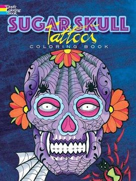 portada Sugar Skull Tattoos Coloring Book (Dover Coloring Books)