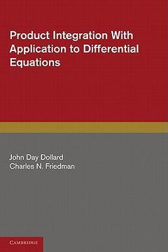 portada Product Integration With Application to Differential Equations Paperback (Encyclopedia of Mathematics and its Applications) (in English)