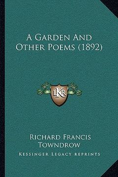 portada a garden and other poems (1892) (en Inglés)