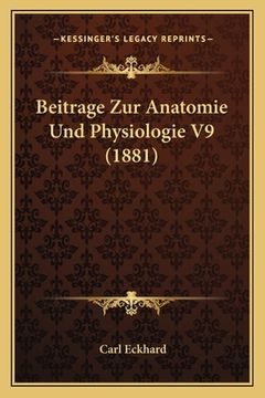 portada Beitrage Zur Anatomie Und Physiologie V9 (1881) (en Alemán)
