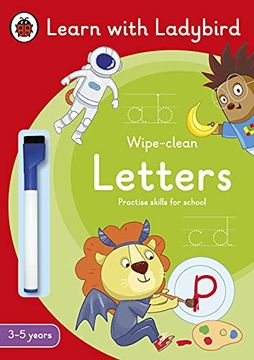 portada Letters: A Learn With Ladybird Wipe-Clean Activity Book 3-5 Years: Ideal for Home Learning (Eyfs) 