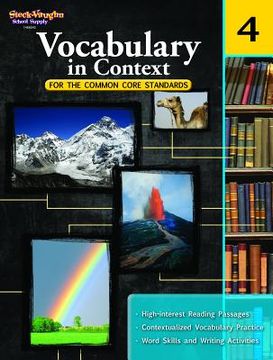 portada vocabulary in context for the common core standards, grade 4 (en Inglés)