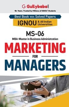 portada MS-06 Marketing for Managers (in English)