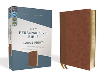 portada Niv, Personal Size Bible, Large Print, Leathersoft, Brown, red Letter Edition, Comfort Print: New International Version, Personal Size Bible, Large. Brown, Comfort Print, red Letter Edition 