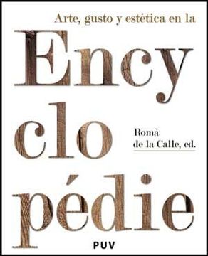 portada Arte, Gusto y Estética en la Encyclopédie (Estètica&Crítica)