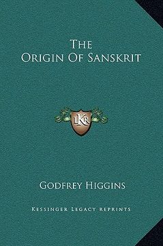 portada the origin of sanskrit (en Inglés)