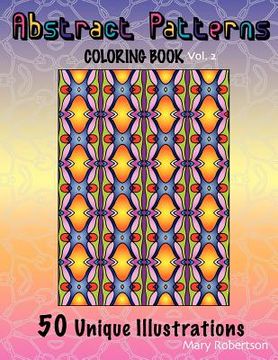 portada abstract patterns coloring book (in English)