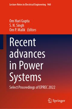 portada Recent Advances in Power Systems: Select Proceedings of Eprec 2022 (in English)