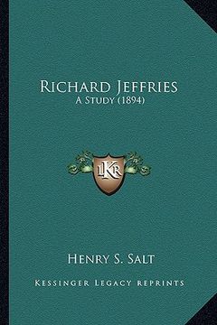 portada richard jeffries: a study (1894) a study (1894) (en Inglés)