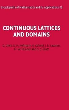 portada Continuous Lattices and Domains Hardback (Encyclopedia of Mathematics and its Applications) (in English)