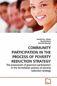 portada community participation in the process of poverty reduction strategy (en Inglés)