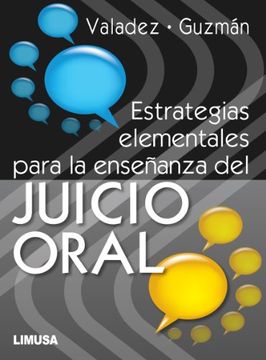 portada Estrategias Elementales Para La Enseñanza Del Juicio Oral
