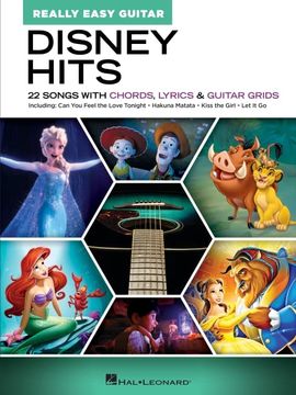 portada Disney Hits - Really Easy Guitar: 22 Songs With Chords, Lyrics, and Guitar Grids 