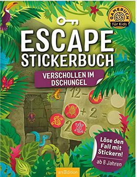portada Escape-Stickerbuch - Verschollen im Dschungel (en Alemán)