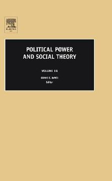 portada political power and social theory (en Inglés)