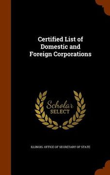portada Certified List of Domestic and Foreign Corporations (en Inglés)