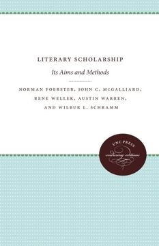 portada Literary Scholarship: Its Aims and Methods