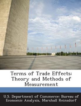 portada Terms of Trade Effects: Theory and Methods of Measurement (en Inglés)