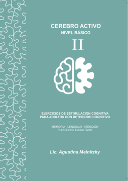 portada Cerebro Activo Nivel Básico 2. Ejercicios de Estimulación Cognitiva Para Adultos (in Spanish)