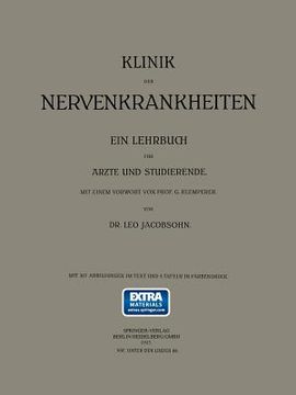 portada Klinik Der Nervenkrankheiten: Ein Lehrbuch Für Ärzte Und Studierende (in German)