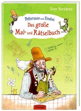 portada Pettersson und Findus. Das große Mal- und Rätselbuch (en Alemán)
