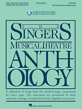 portada Singers Musical Theatre: Tenor Volume 2 (+ 2Cds) (Singers Musical Theater Anthology) (in English)