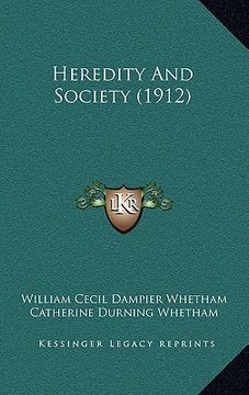 portada heredity and society (1912) (en Inglés)