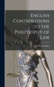 portada English Contributions to the Philosophy of Law (in English)