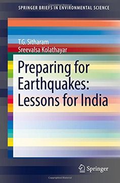 portada Preparing for Earthquakes: Lessons for India (Springerbriefs in Environmental Science) (in English)