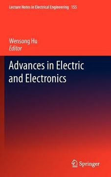 portada advances in electric and electronics (en Inglés)