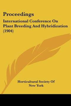 portada proceedings: international conference on plant breeding and hybridization (1904) (en Inglés)