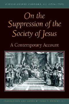 portada on the suppression of the society of jesus (in English)