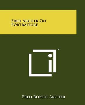 portada fred archer on portraiture (en Inglés)