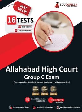 portada Allahabad High Court Group C Exam Book 2023 (English Edition) - 8 Full Length Mock Tests and 8 Sectional Tests (1000 Solved Questions) with Free Acces (en Inglés)