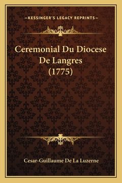 portada Ceremonial Du Diocese De Langres (1775) (en Francés)